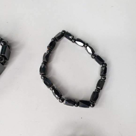 Magnetic Hematite Bracelets: Set of 5 - Picture 5 of 9